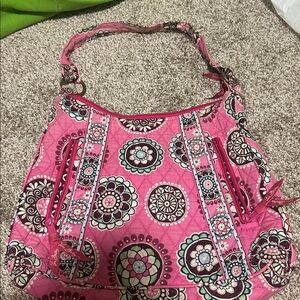 Pink Patterned Shoulder Bag Vera Bradley